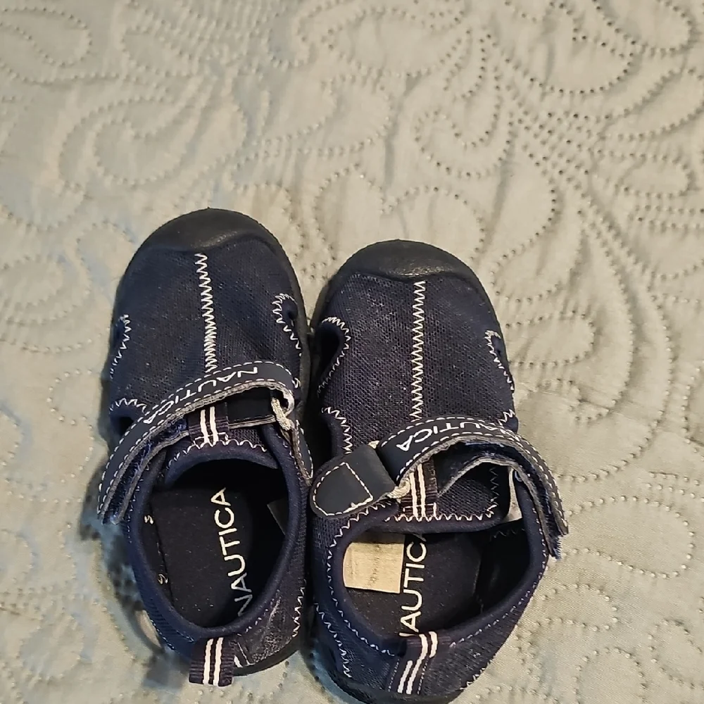 Nautica Kids Blue Water Shoes with Velcro Closure and Ventilation